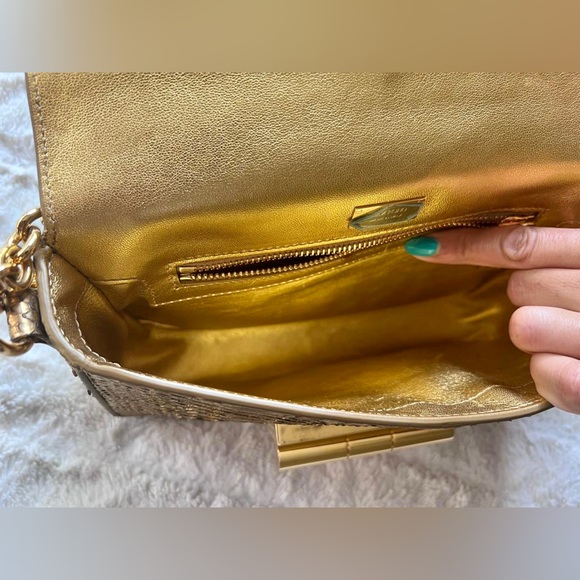 TOM FORD NATALIA MEDIUM PYTHON SHOULDER BAG GOLD (out of stock. Item L0826T-P45) - Picture 5 of 12